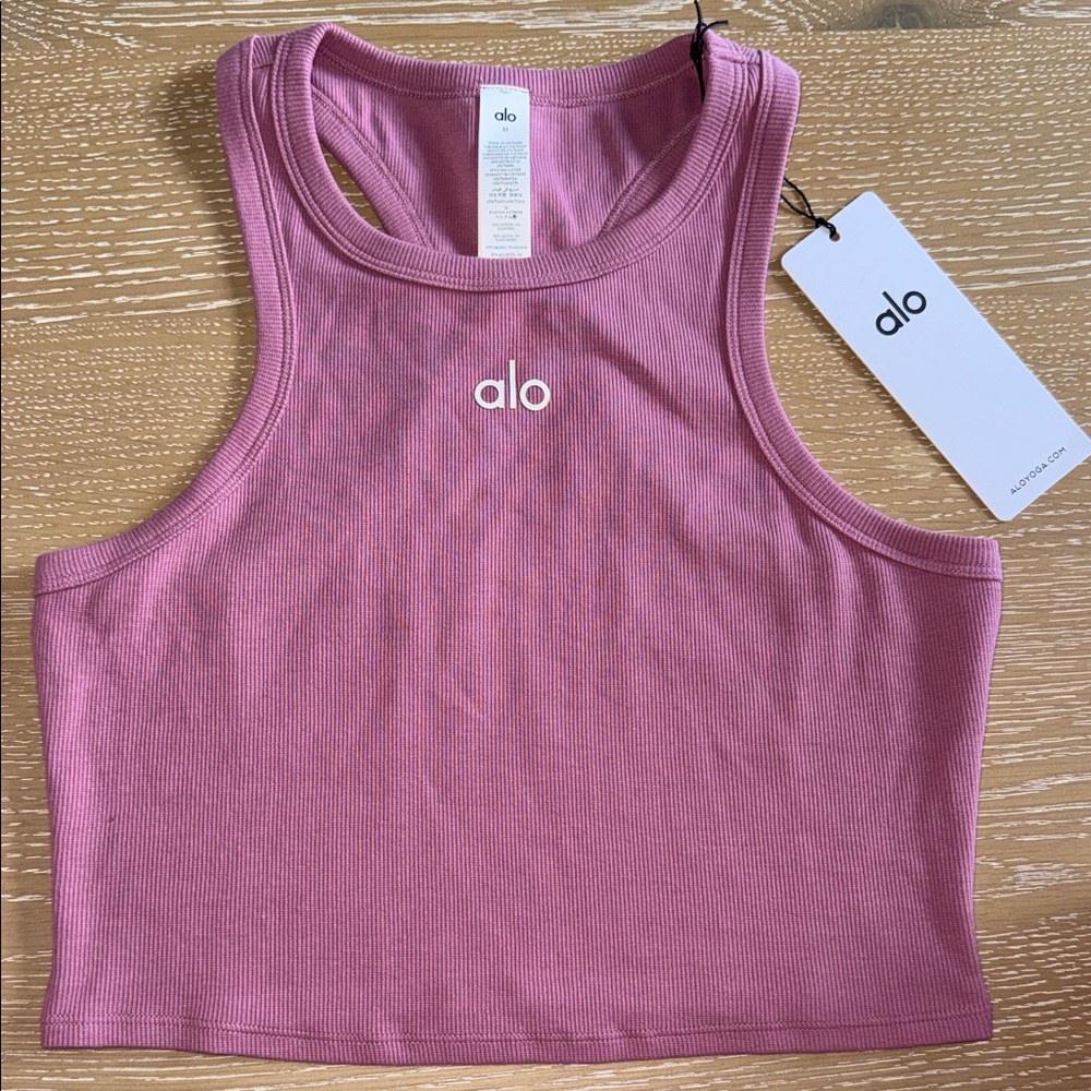 ALO Yoga Mauve Crop Tank
